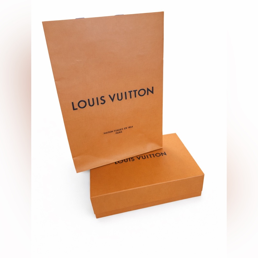 Louis Vuitton Orange Gift Box and Bag Set